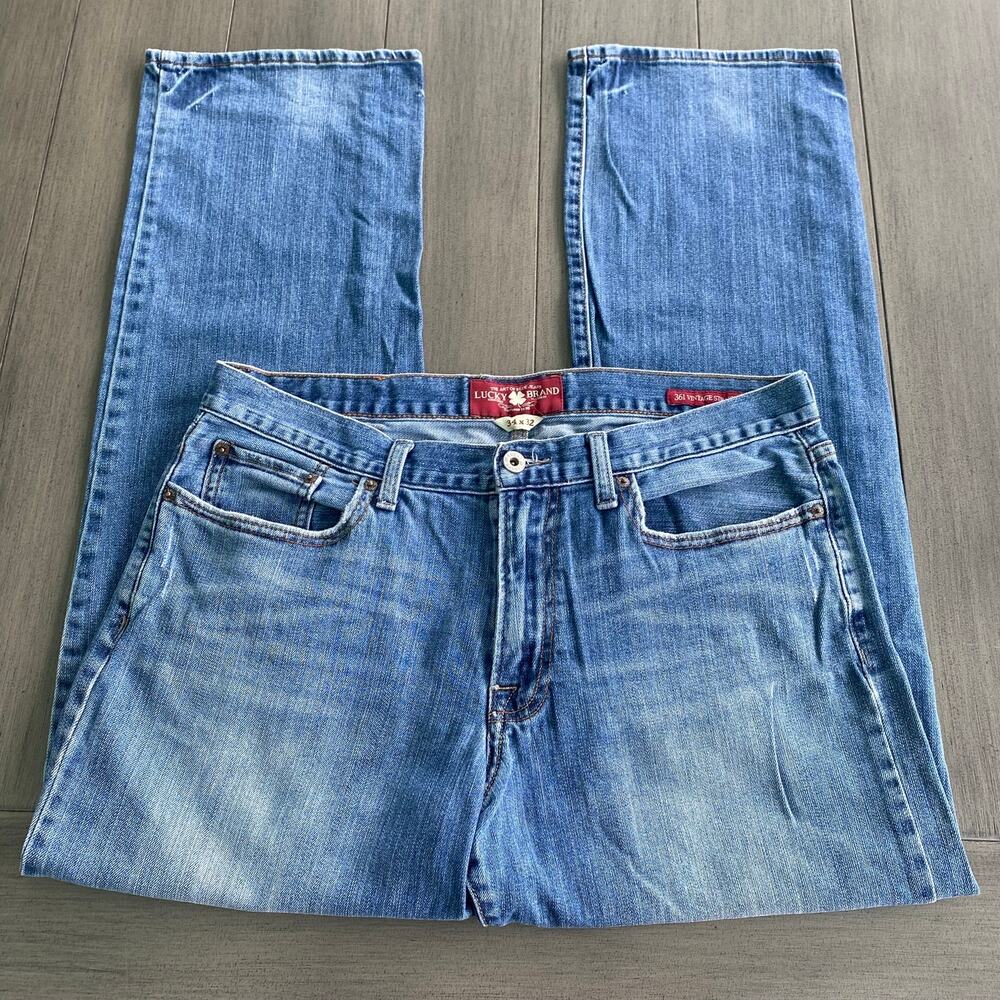 Lucky Brand 361 Vintage Straight Jeans • Medium Wash • Men’s 34x32